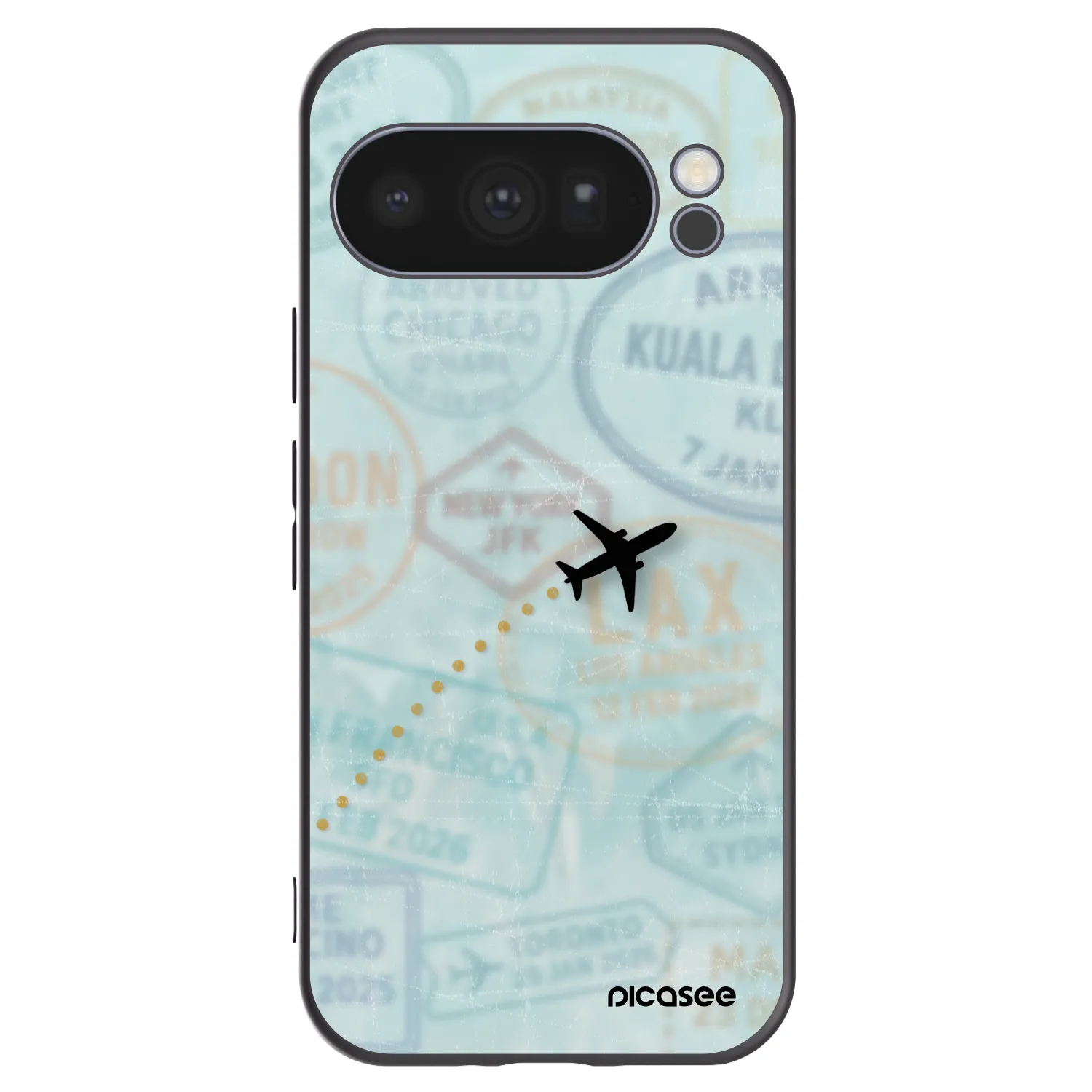 Picasee silikonový černý obal pro Google Pixel 10 Pro - FLIGHT PATH
