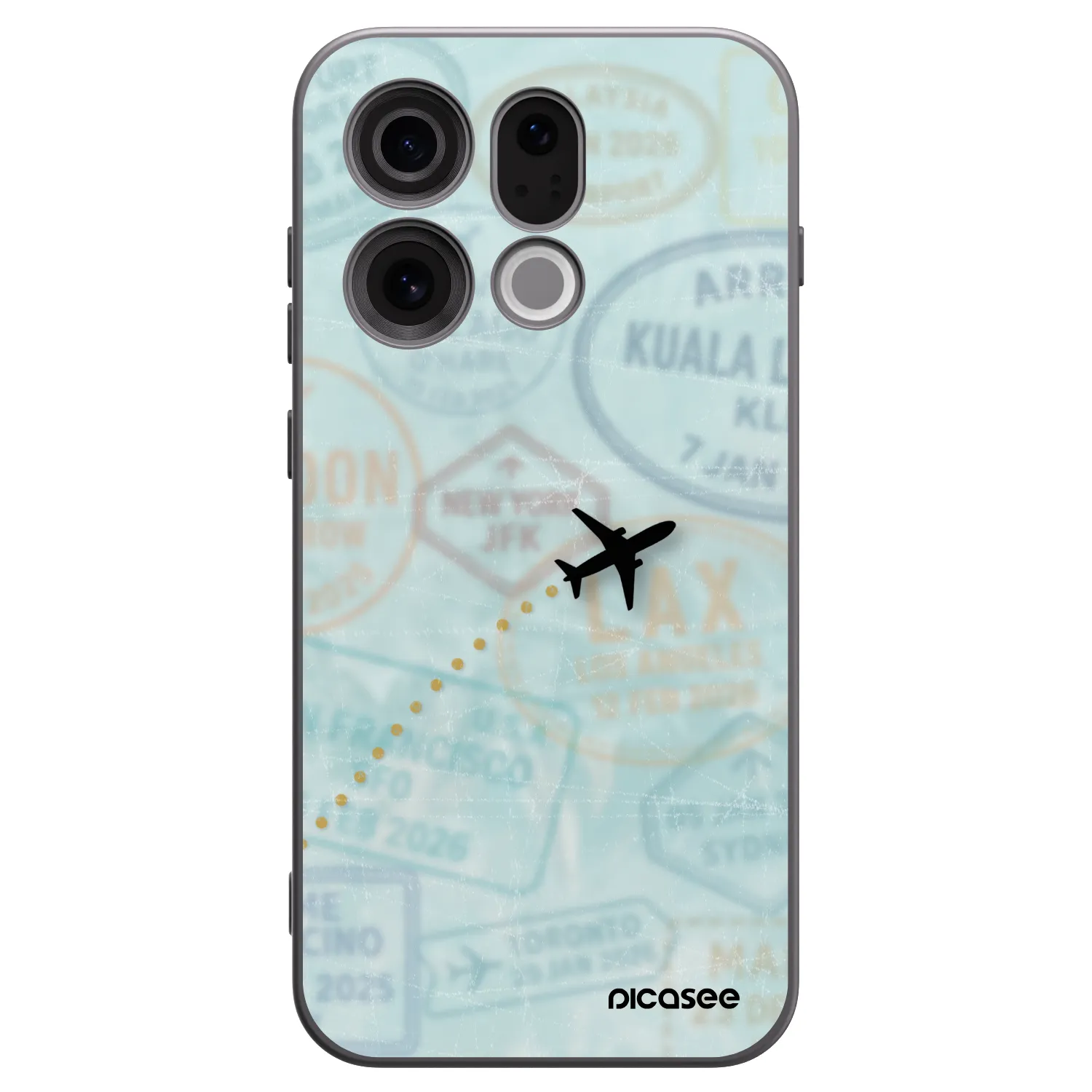 Picasee silikonový černý obal pro OPPO Find X9 - FLIGHT PATH
