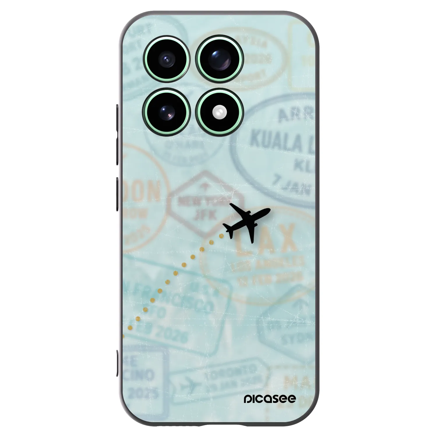 Picasee silikonový černý obal pro Xiaomi 17 - FLIGHT PATH
