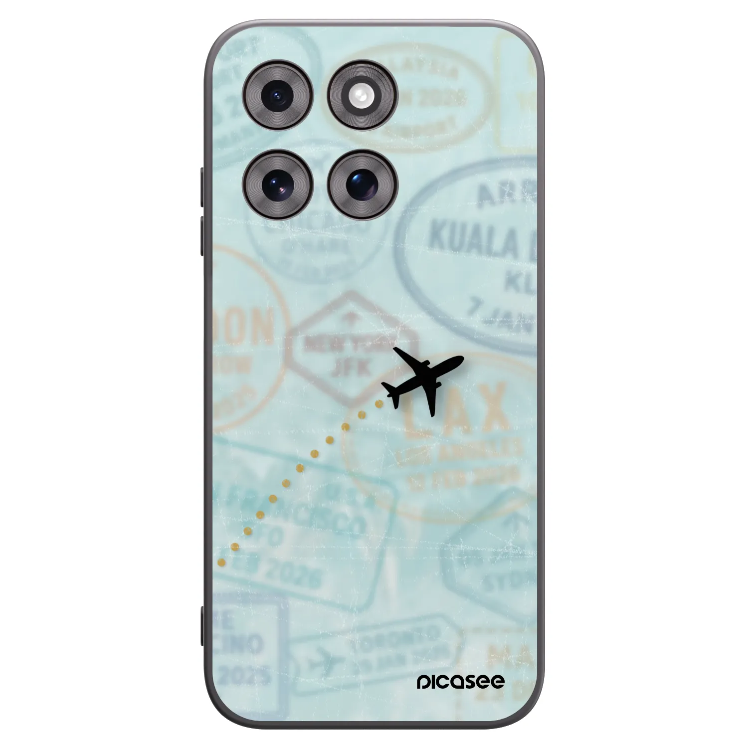Picasee silikonový černý obal pro Motorola Moto G77 - FLIGHT PATH