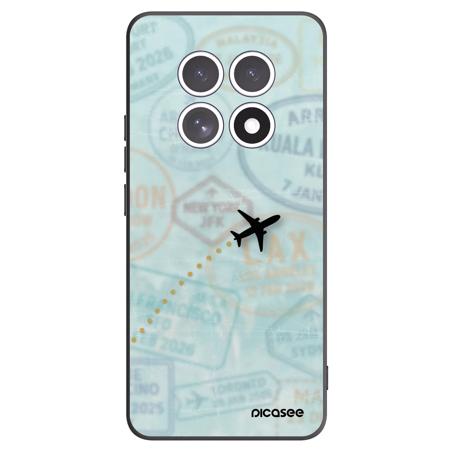 Picasee silikonový černý obal pro Xiaomi Redmi Note 15 5G - FLIGHT PATH