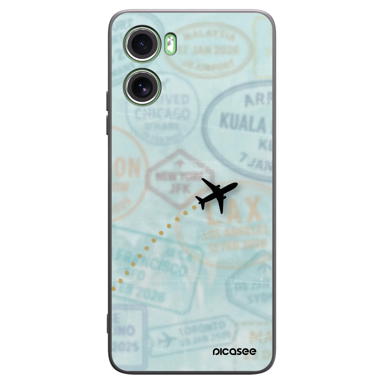 Picasee silikonový černý obal pro Motorola Moto G06 - FLIGHT PATH