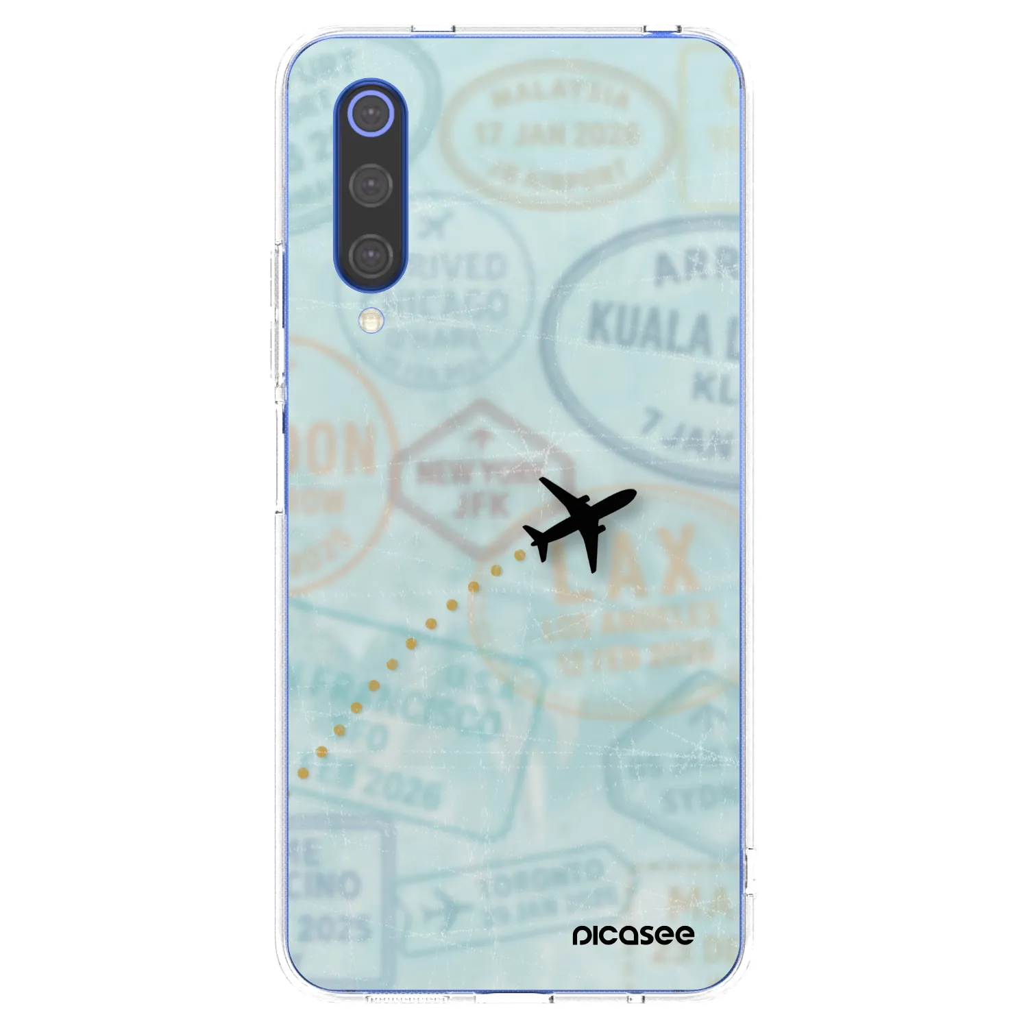 Picasee silikonový průhledný obal pro Xiaomi Mi 9 SE - FLIGHT PATH