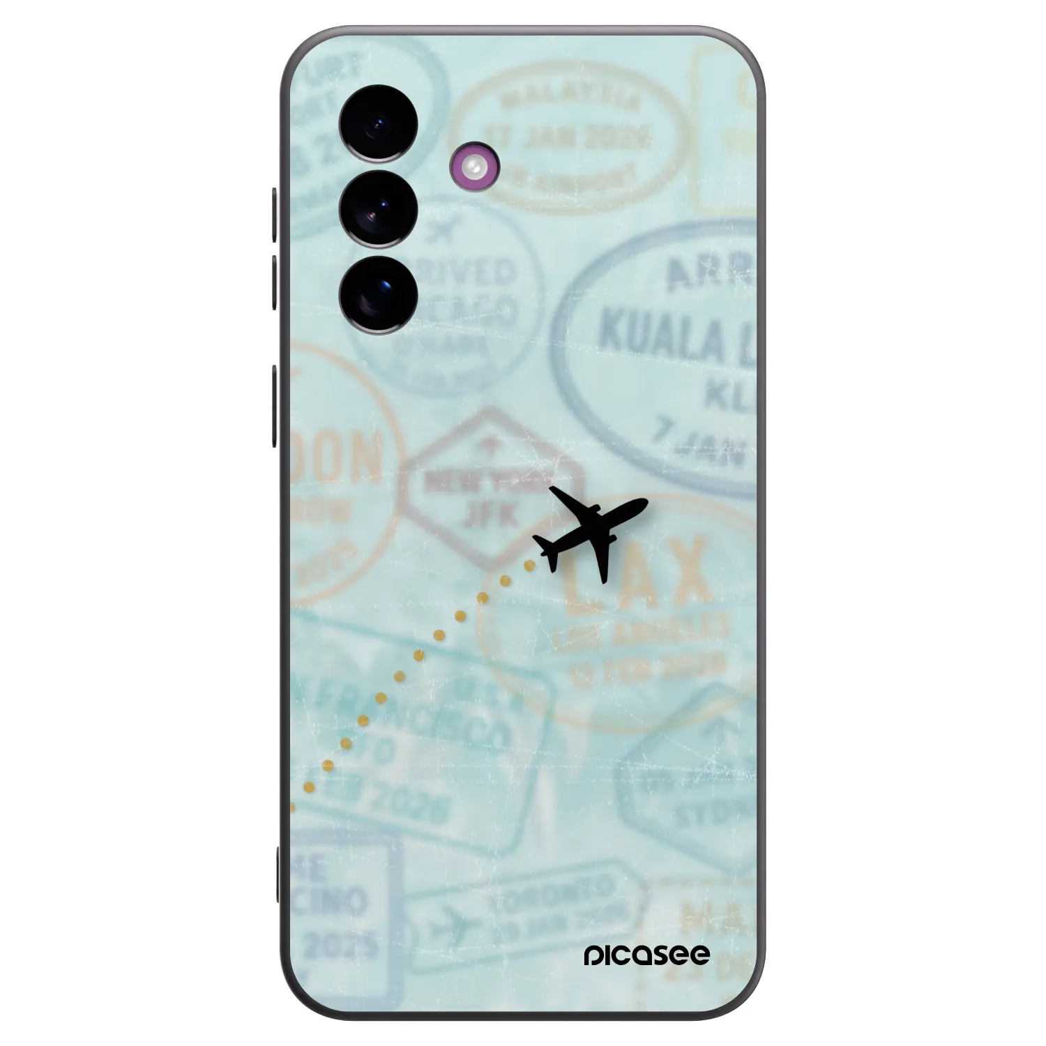 Picasee silikonový černý obal pro Samsung Galaxy A37 - FLIGHT PATH