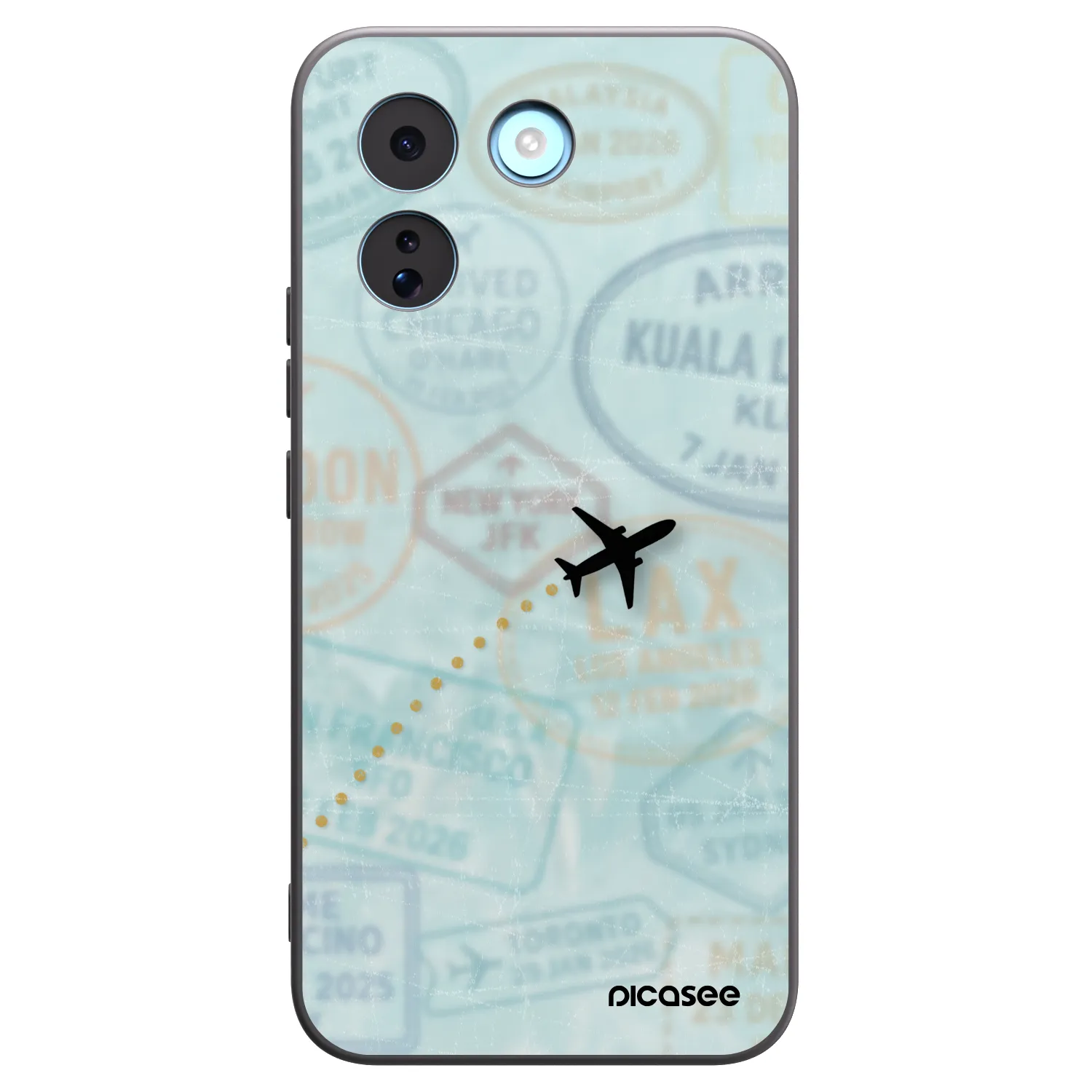 Picasee silikonový černý obal pro Xiaomi Redmi Note 17 Pro MAX 5G - FLIGHT PATH