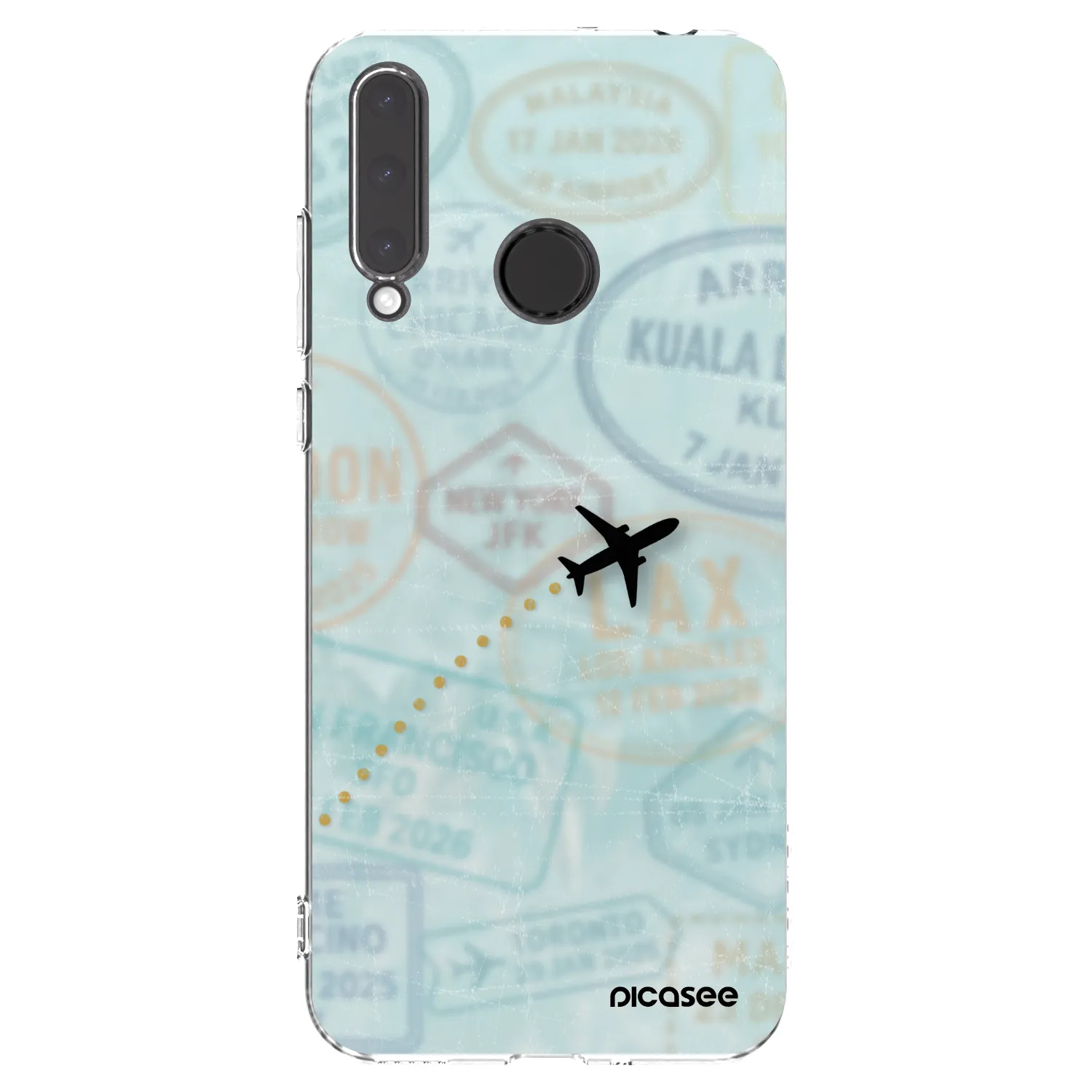 Picasee silikonový průhledný obal pro Honor 20 Lite - FLIGHT PATH