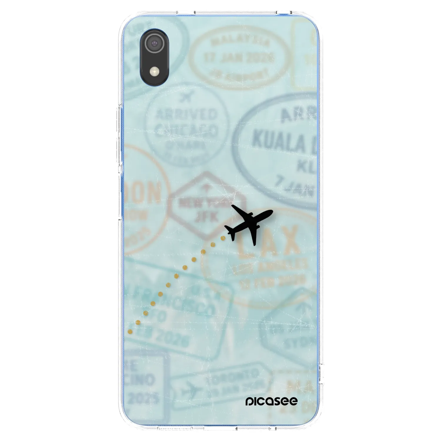 Picasee silikonový průhledný obal pro Xiaomi Redmi 7A - FLIGHT PATH