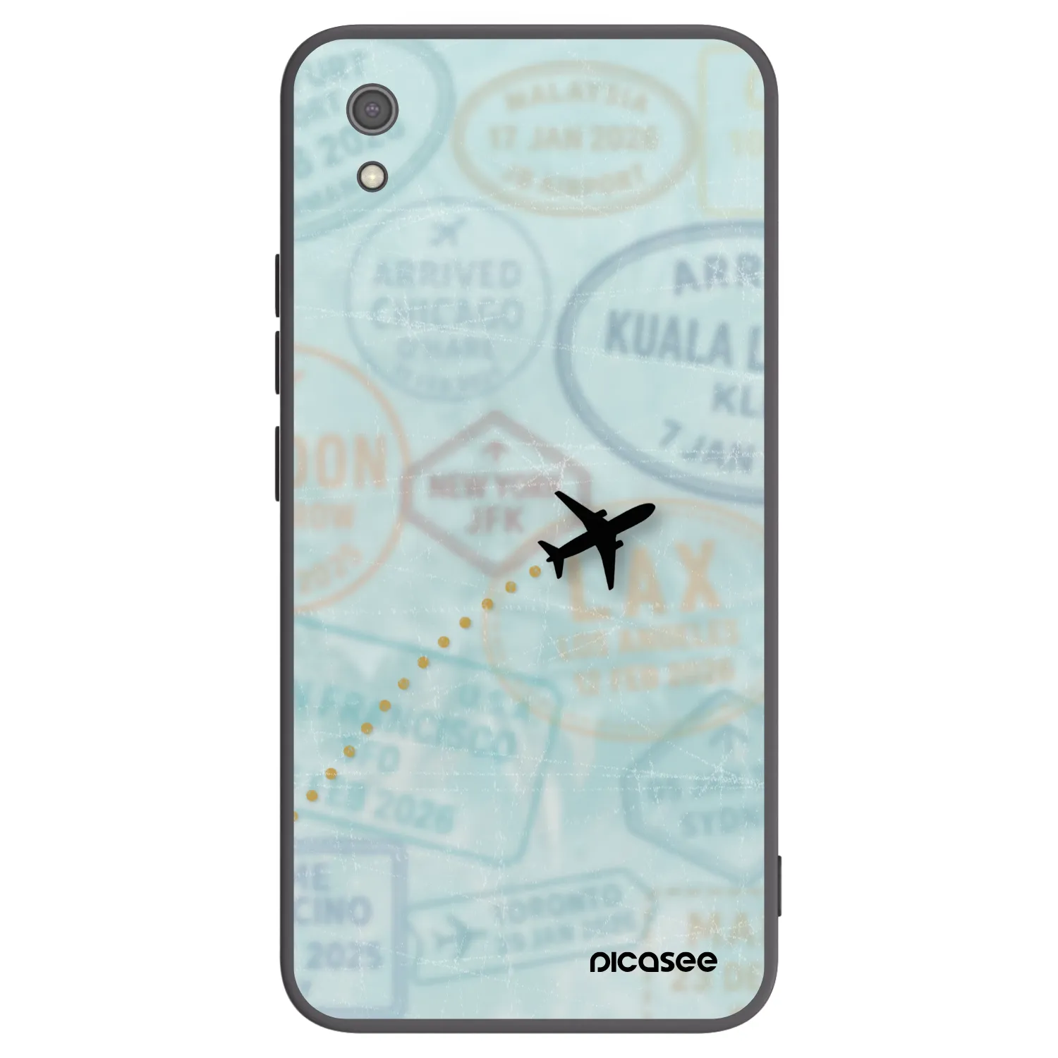 Picasee silikonový černý obal pro Xiaomi Redmi 7A - FLIGHT PATH