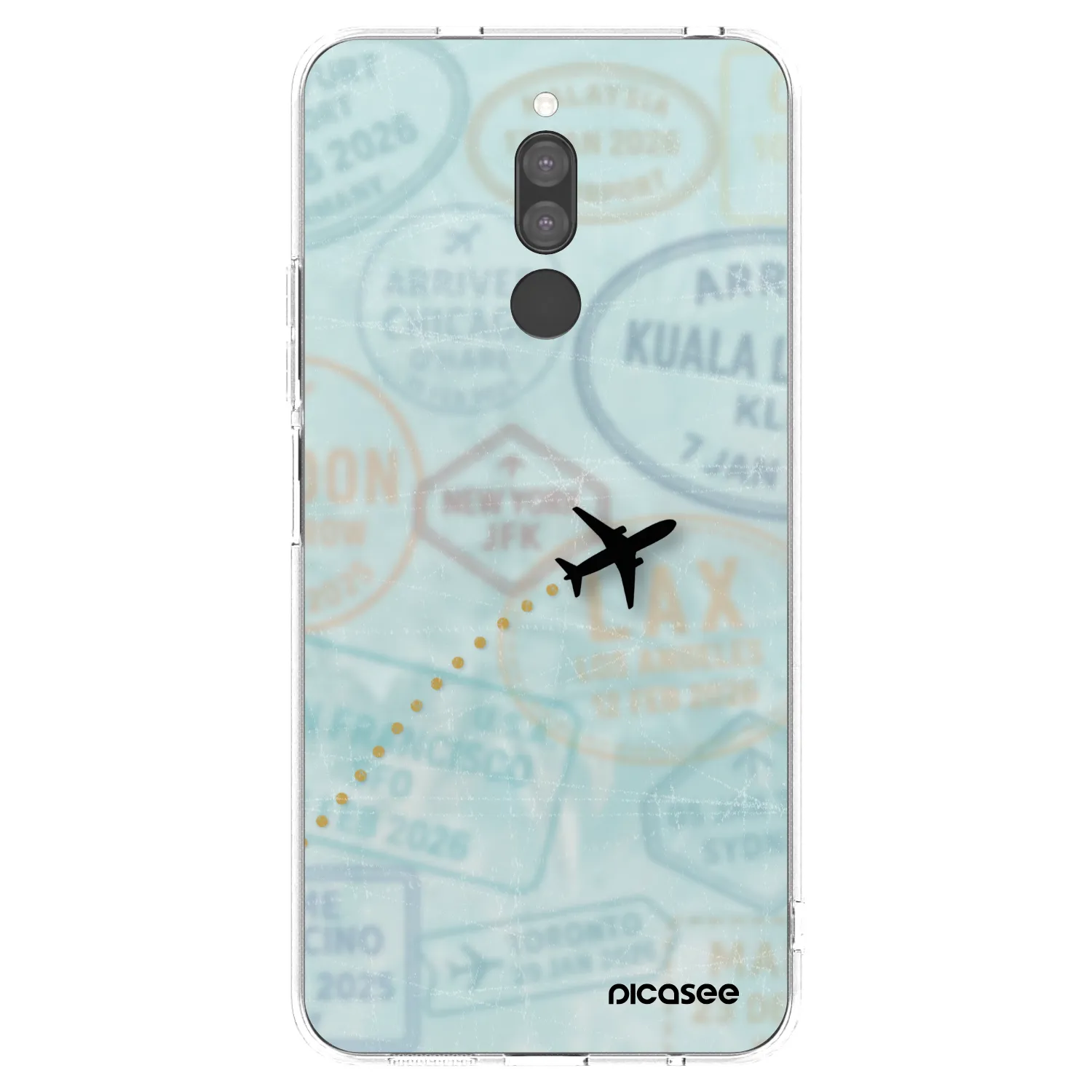 Picasee silikonový průhledný obal pro Xiaomi Redmi 8 - FLIGHT PATH