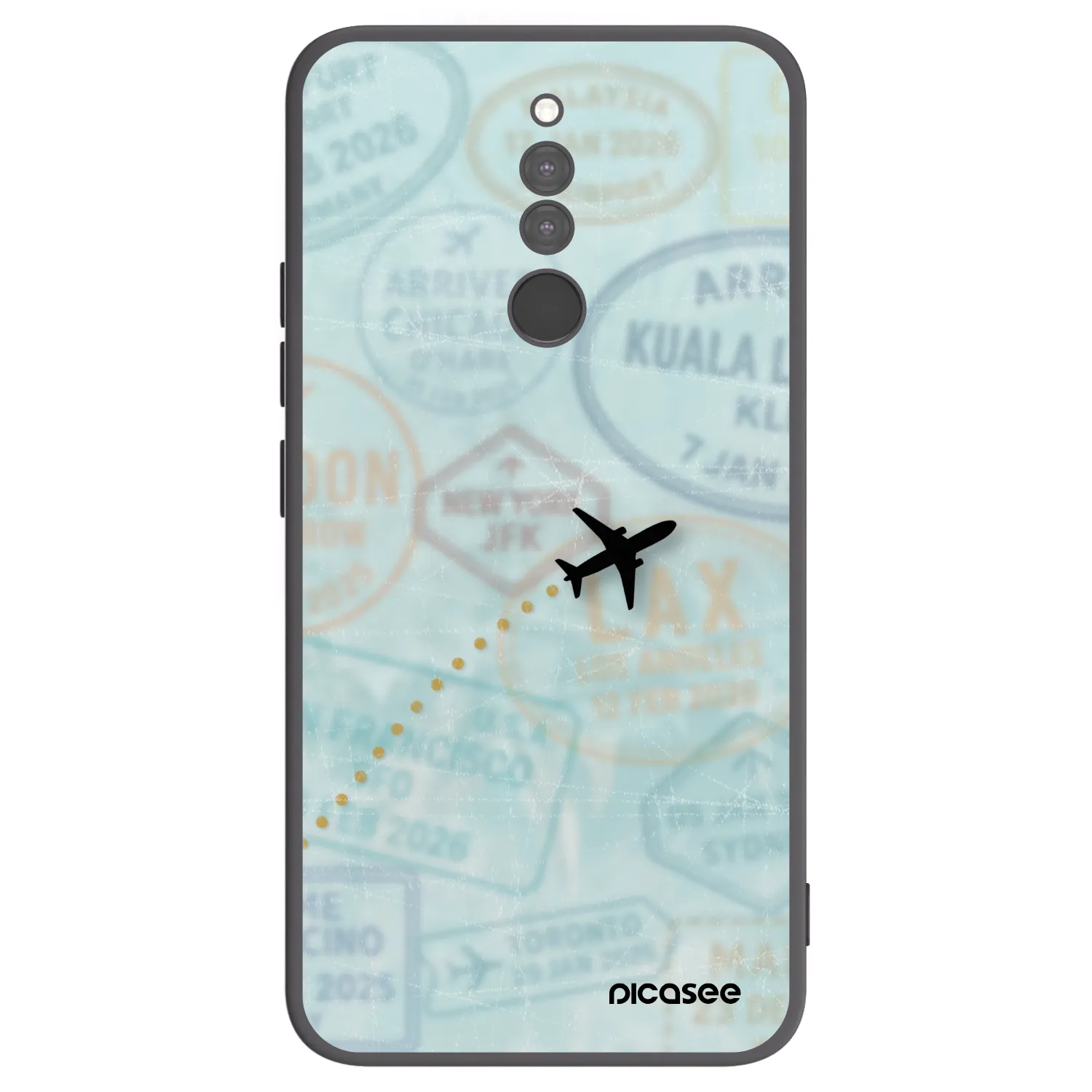 Picasee silikonový černý obal pro Xiaomi Redmi 8 - FLIGHT PATH