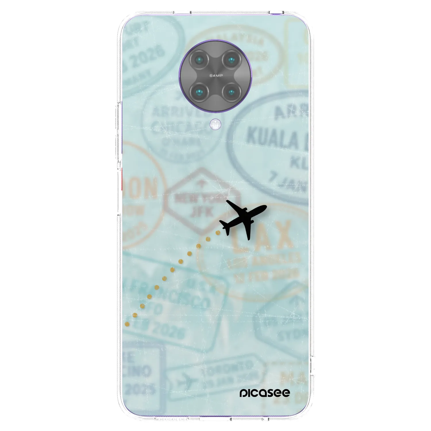 Picasee silikonový průhledný obal pro Xiaomi Poco F2 Pro - FLIGHT PATH