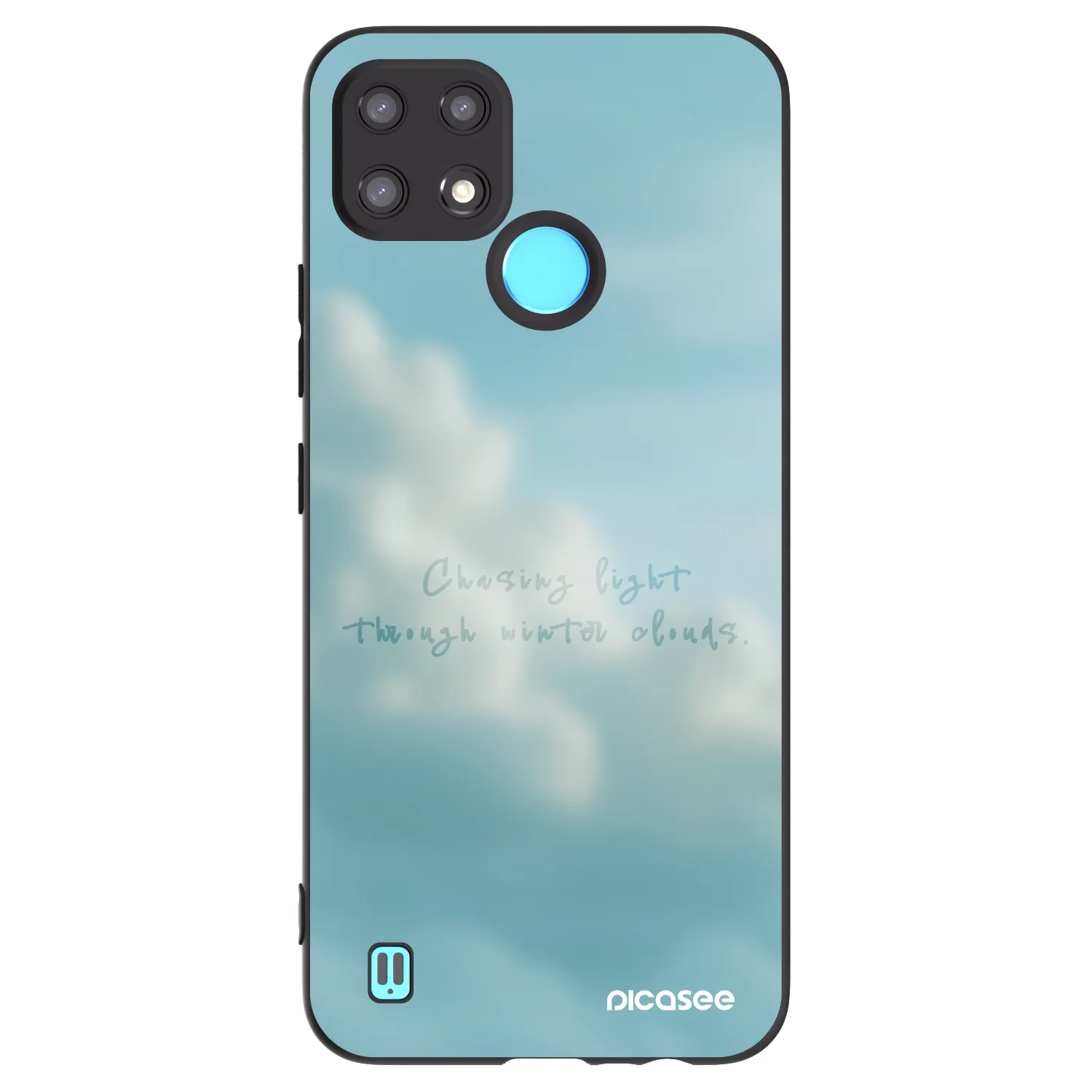 Picasee silikonový černý obal pro Realme C21 - CHASiNG LIGHT