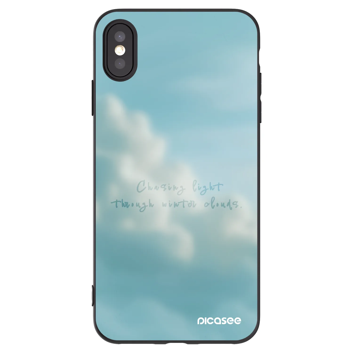 Picasee silikonový černý obal pro Apple iPhone XS Max - CHASiNG LIGHT