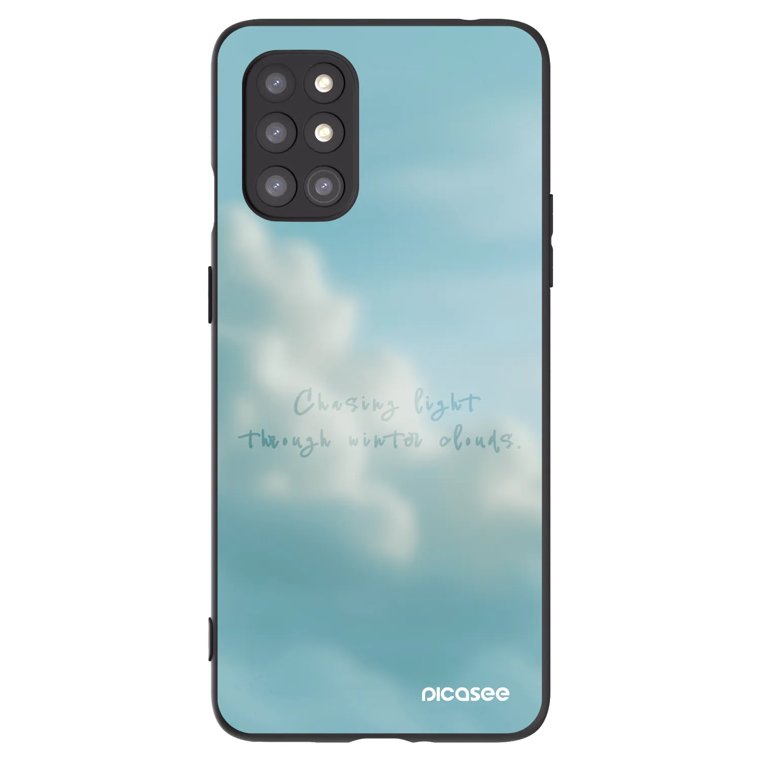 Picasee silikonový černý obal pro OnePlus 8T - CHASiNG LIGHT