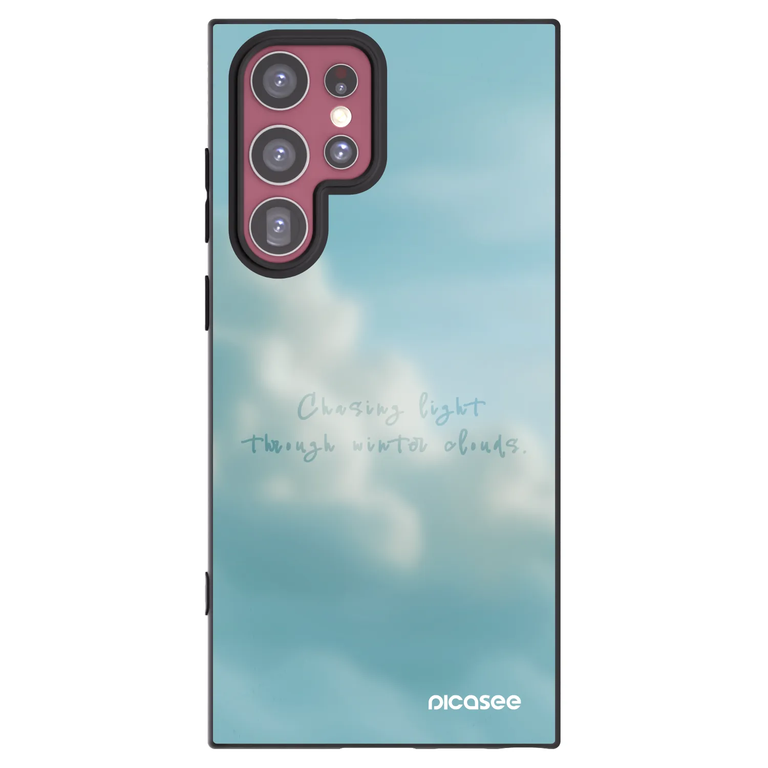 Picasee silikonový černý obal pro Samsung Galaxy S22 Ultra 5G - CHASiNG LIGHT