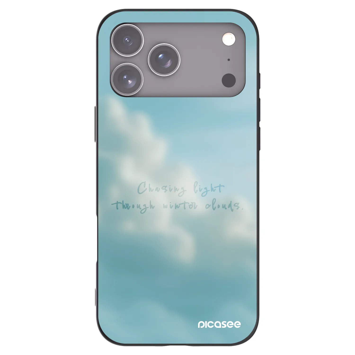 Picasee silikonový černý obal pro Apple iPhone 17 Pro Max - CHASiNG LIGHT