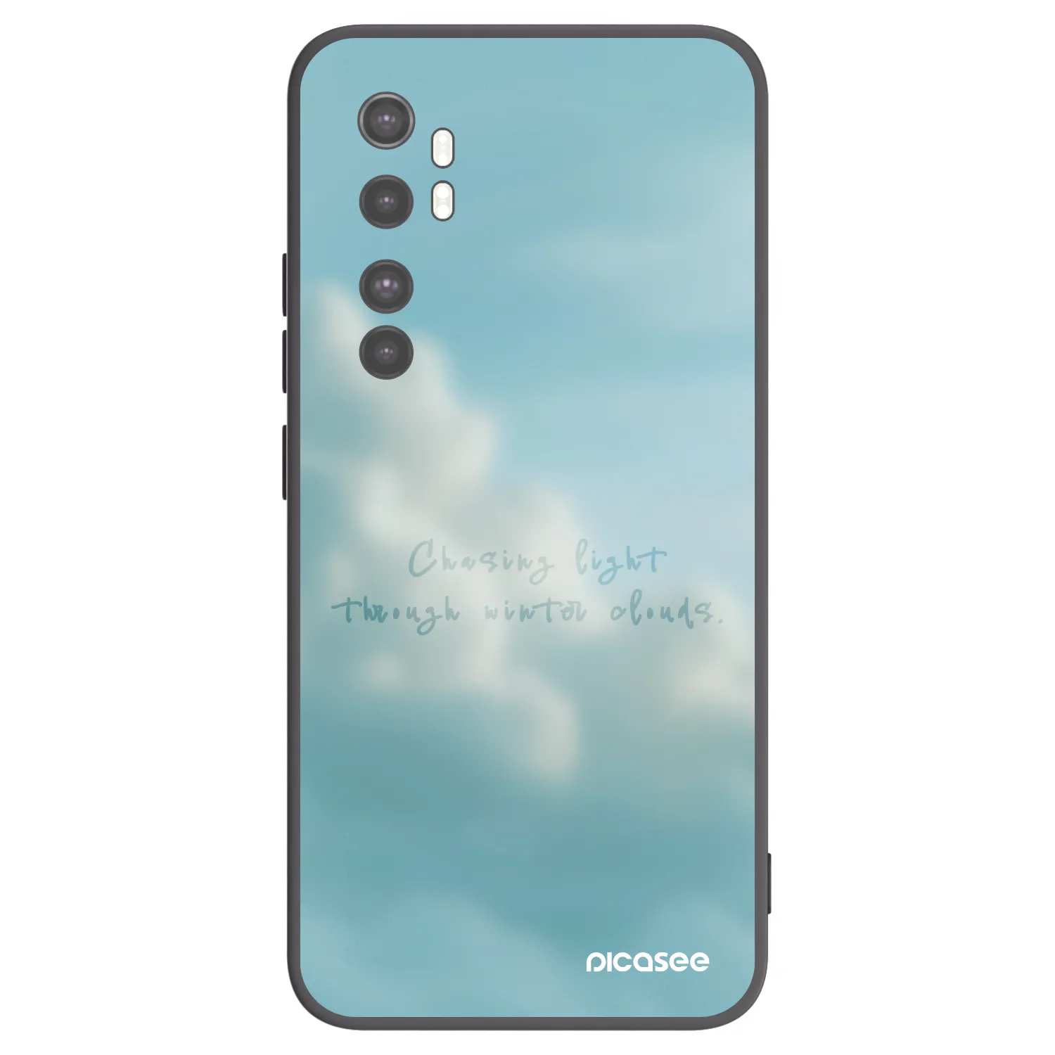 Picasee silikonový černý obal pro Xiaomi Mi Note 10 Lite - CHASiNG LIGHT