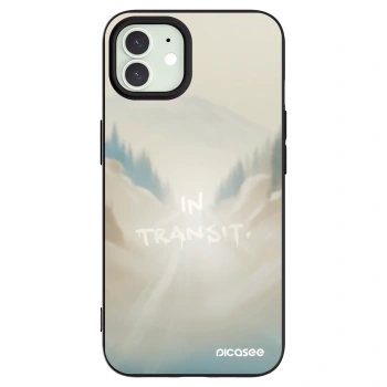 Picasee silikonový černý obal pro Apple iPhone 12 - IN TRANSIT