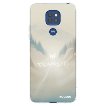 Picasee silikonový průhledný obal pro Motorola Moto G9 Play - IN TRANSIT