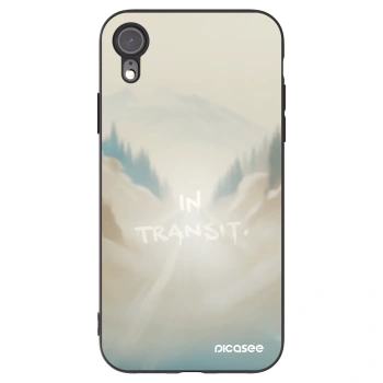 Picasee silikonový černý obal pro Apple iPhone XR - IN TRANSIT