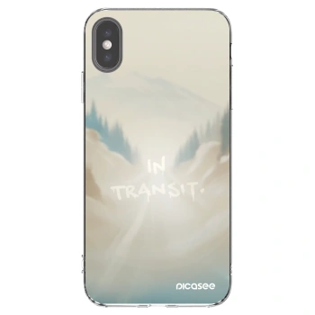 Picasee silikonový průhledný obal pro Apple iPhone XS Max - IN TRANSIT