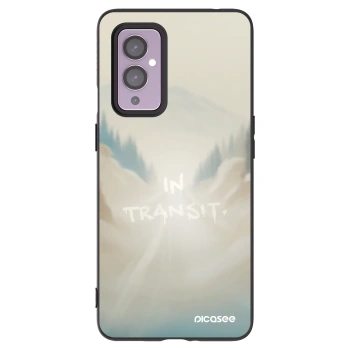 Picasee silikonový černý obal pro OnePlus 9 - IN TRANSIT