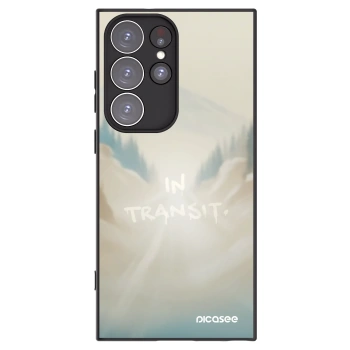 Picasee silikonový černý obal pro Samsung Galaxy S23 Ultra 5G - IN TRANSIT
