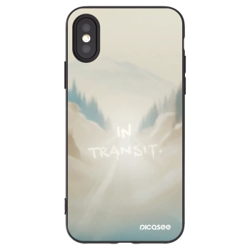 Picasee silikonový černý obal pro Apple iPhone X/XS - IN TRANSIT