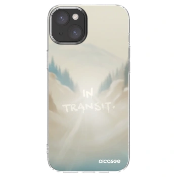 Picasee silikonový průhledný obal pro Apple iPhone 15 Plus - IN TRANSIT