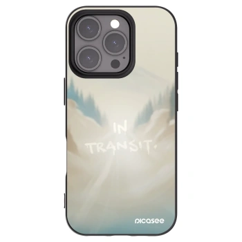 Picasee silikonový černý obal pro Apple iPhone 16 Pro - IN TRANSIT