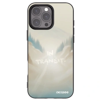 Picasee silikonový černý obal pro Apple iPhone 16 Pro Max - IN TRANSIT