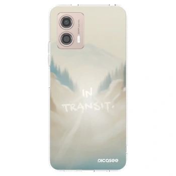 Picasee silikonový průhledný obal pro Motorola Moto G53 5G - IN TRANSIT