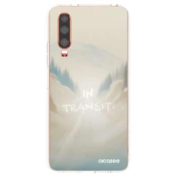 Picasee silikonový průhledný obal pro Huawei P30 - IN TRANSIT