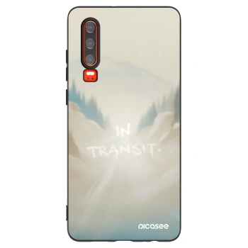 Picasee silikonový černý obal pro Huawei P30 - IN TRANSIT