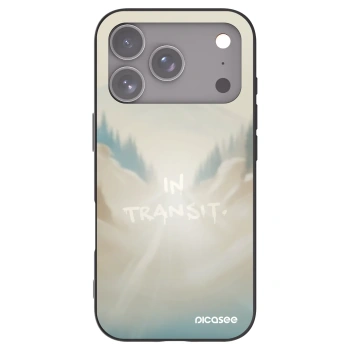 Picasee silikonový černý obal pro Apple iPhone 17 Pro - IN TRANSIT