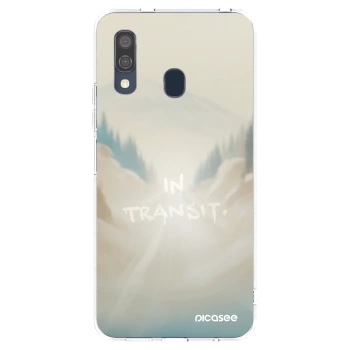 Picasee silikonový průhledný obal pro Samsung Galaxy A40 A405F - IN TRANSIT