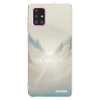 Picasee silikonový průhledný obal pro Samsung Galaxy A71 A715F - IN TRANSIT