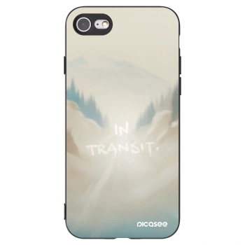 Picasee silikonový černý obal pro Apple iPhone SE 2020 - IN TRANSIT