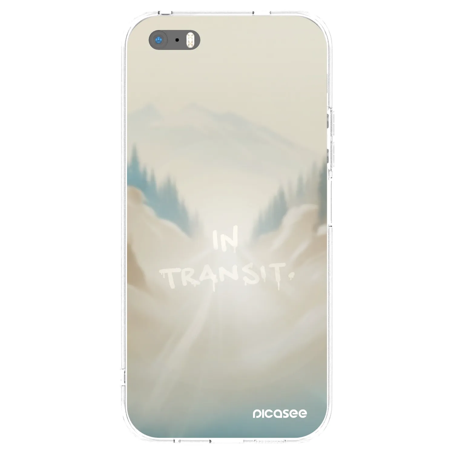 Picasee silikonový průhledný obal pro Apple iPhone 5/5S/SE - IN TRANSIT