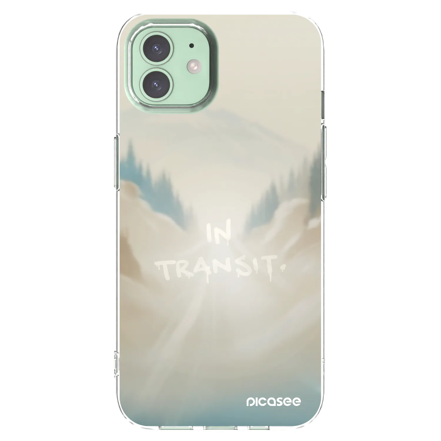 Picasee silikonový průhledný obal pro Apple iPhone 12 - IN TRANSIT