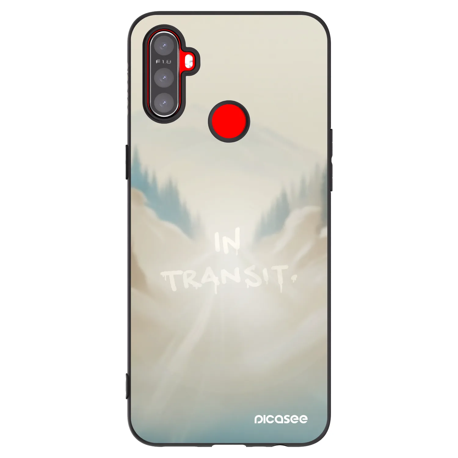 Picasee silikonový černý obal pro Realme C3 - IN TRANSIT