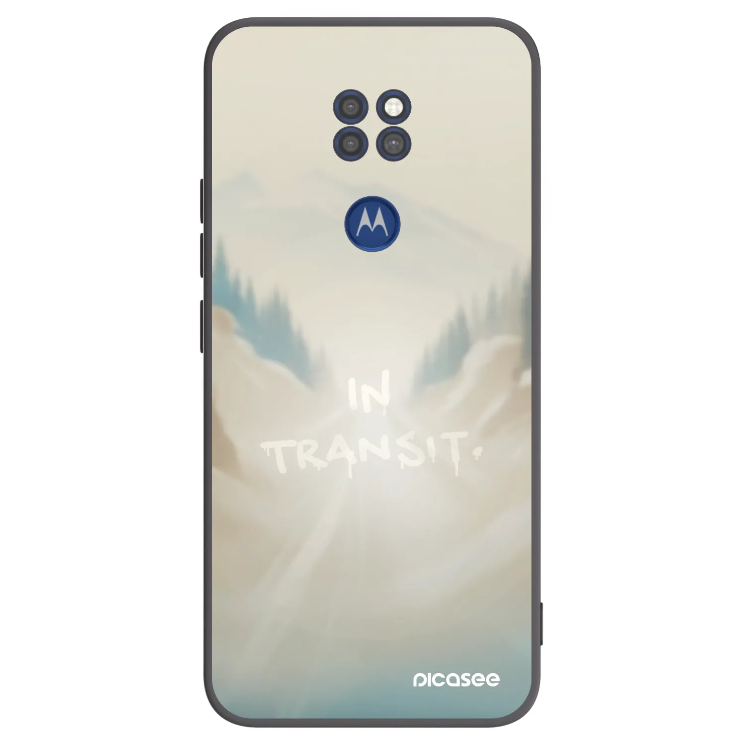 Picasee silikonový černý obal pro Motorola Moto G9 Play - IN TRANSIT