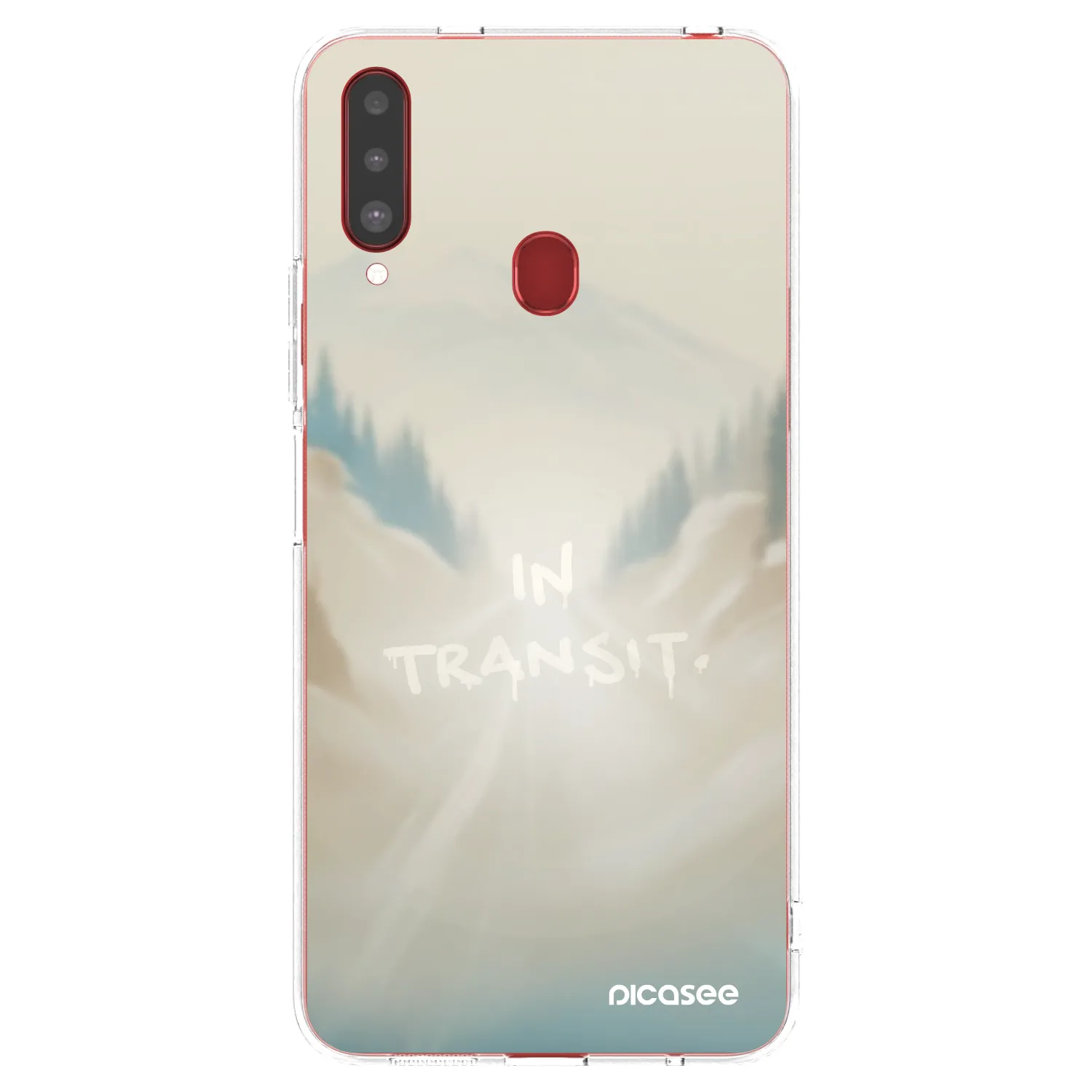 Picasee silikonový průhledný obal pro Samsung Galaxy A20s - IN TRANSIT