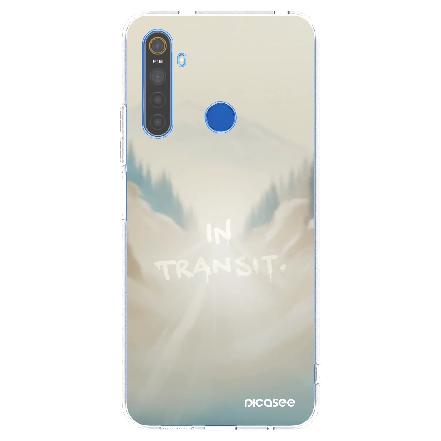 Picasee silikonový průhledný obal pro Realme 5 - IN TRANSIT