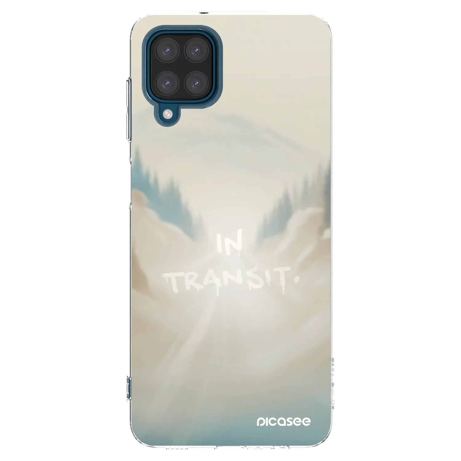 Picasee silikonový průhledný obal pro Samsung Galaxy A12 A125F - IN TRANSIT