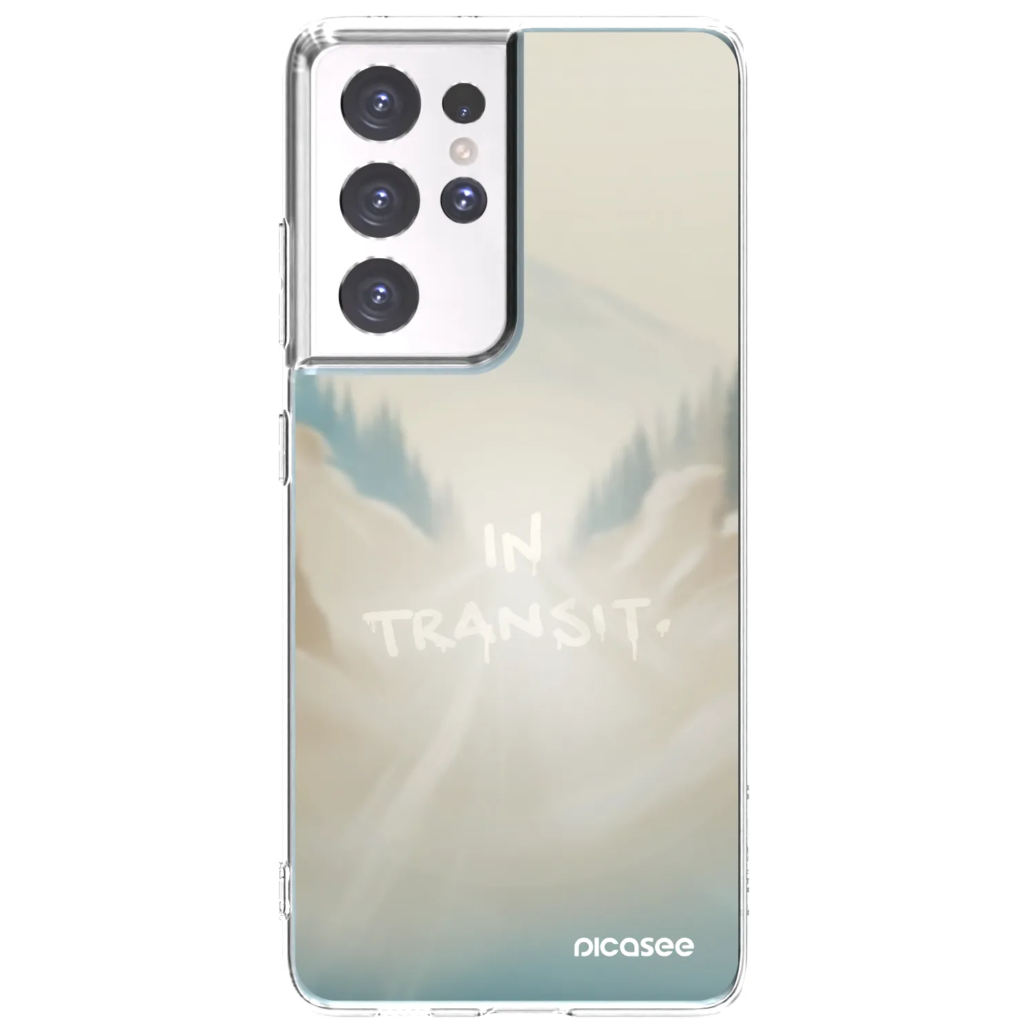 Picasee silikonový průhledný obal pro Samsung Galaxy S21 Ultra 5G G998B - IN TRANSIT