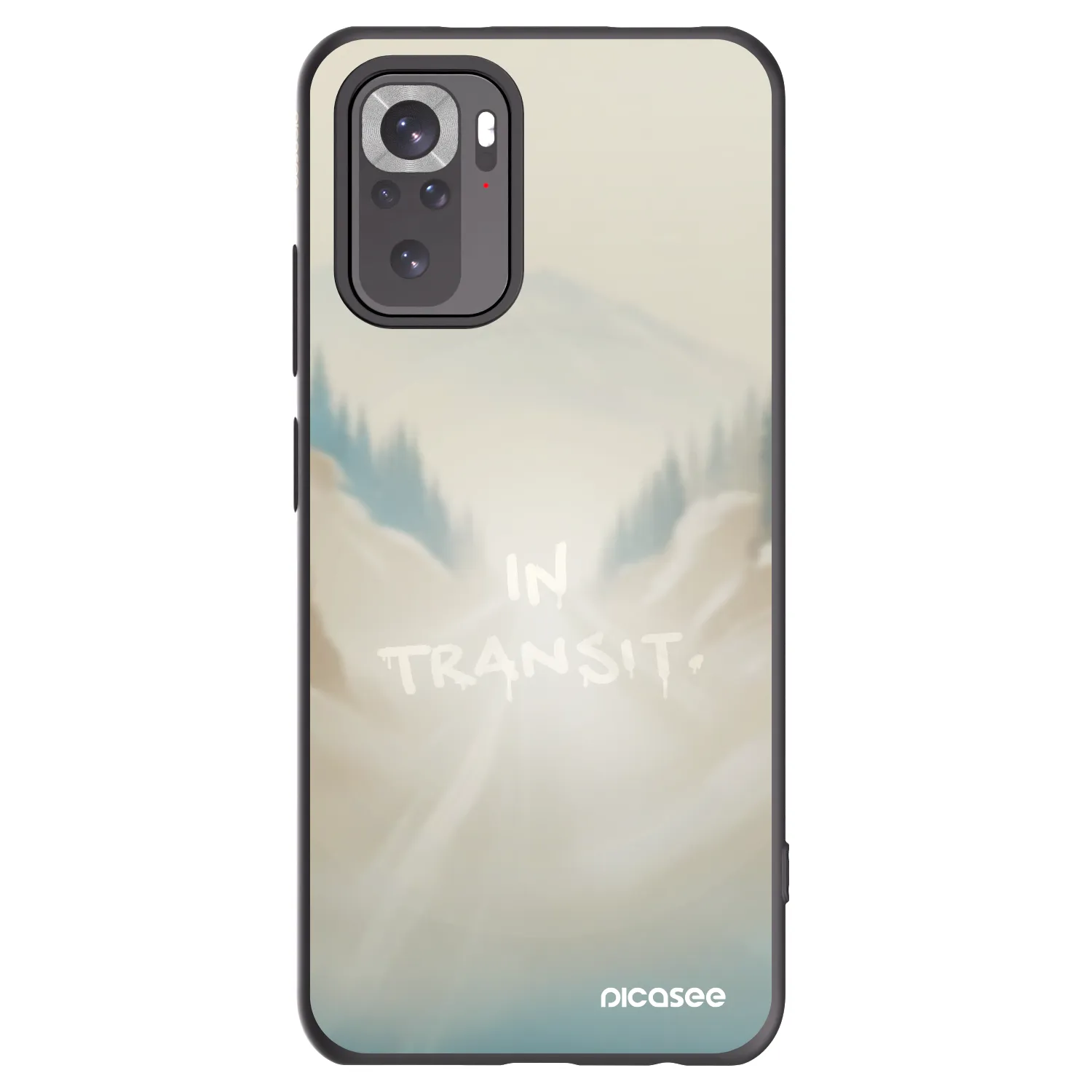 Picasee silikonový černý obal pro Xiaomi Redmi Note 10 - IN TRANSIT