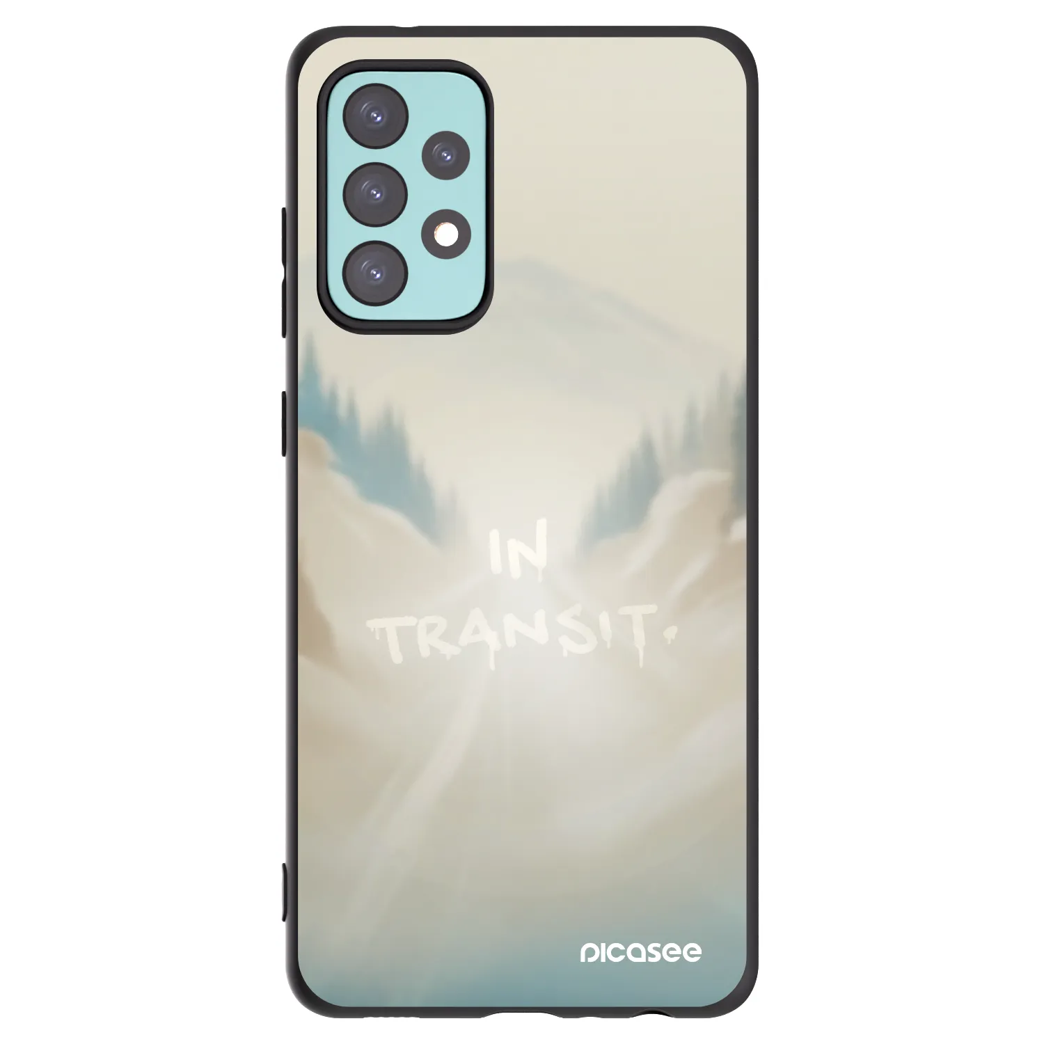 Picasee silikonový černý obal pro Samsung Galaxy A72 A725F - IN TRANSIT