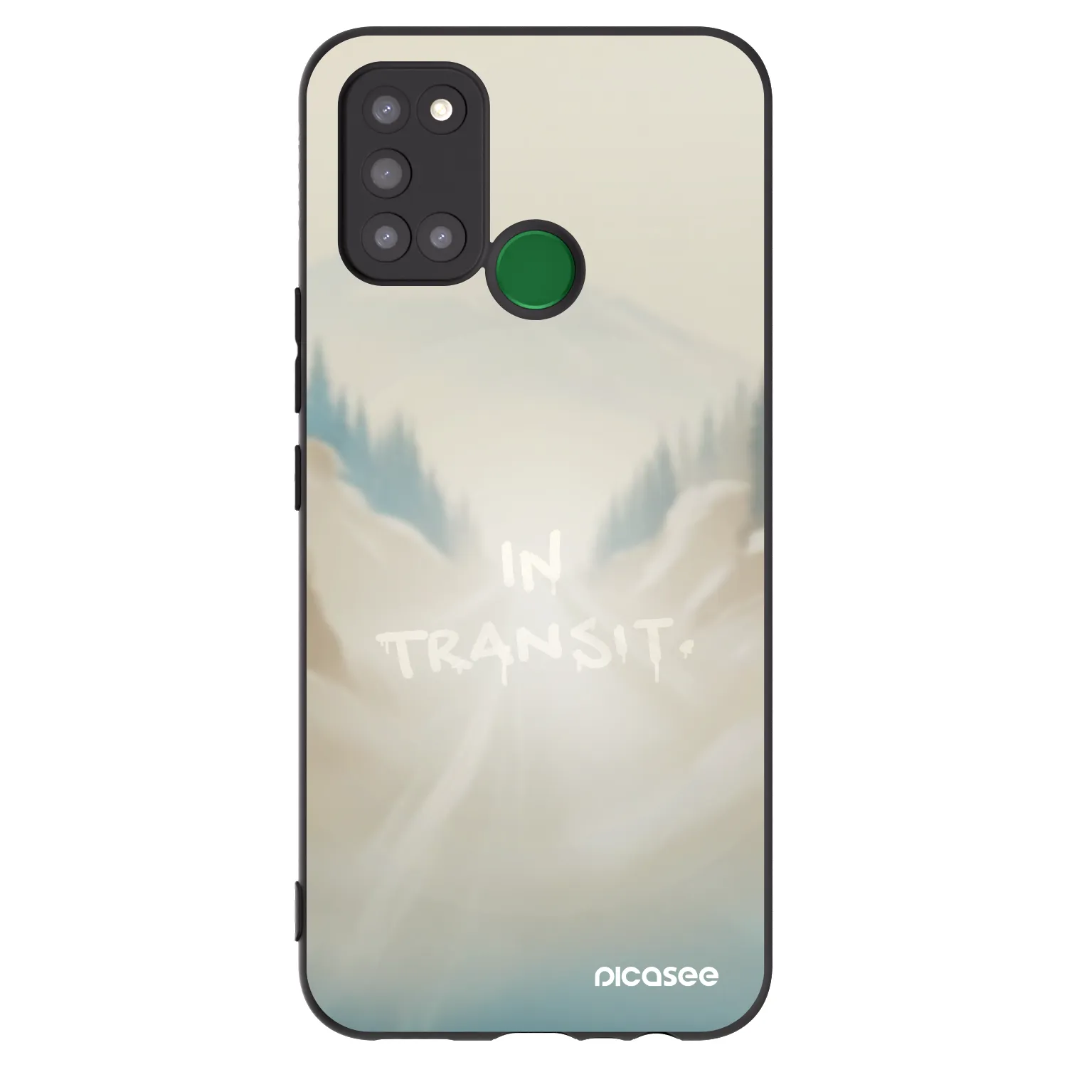 Picasee silikonový černý obal pro Realme 7i - IN TRANSIT