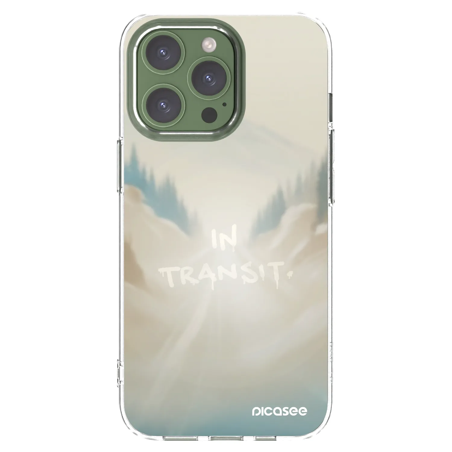 Picasee silikonový průhledný obal pro Apple iPhone 13 Pro - IN TRANSIT